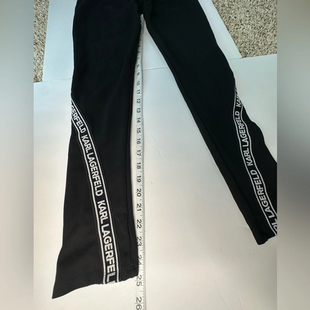 Karl Lagerfeld Kids Logo Tape Leggings – Black – Size 12 /‎ 150 cm